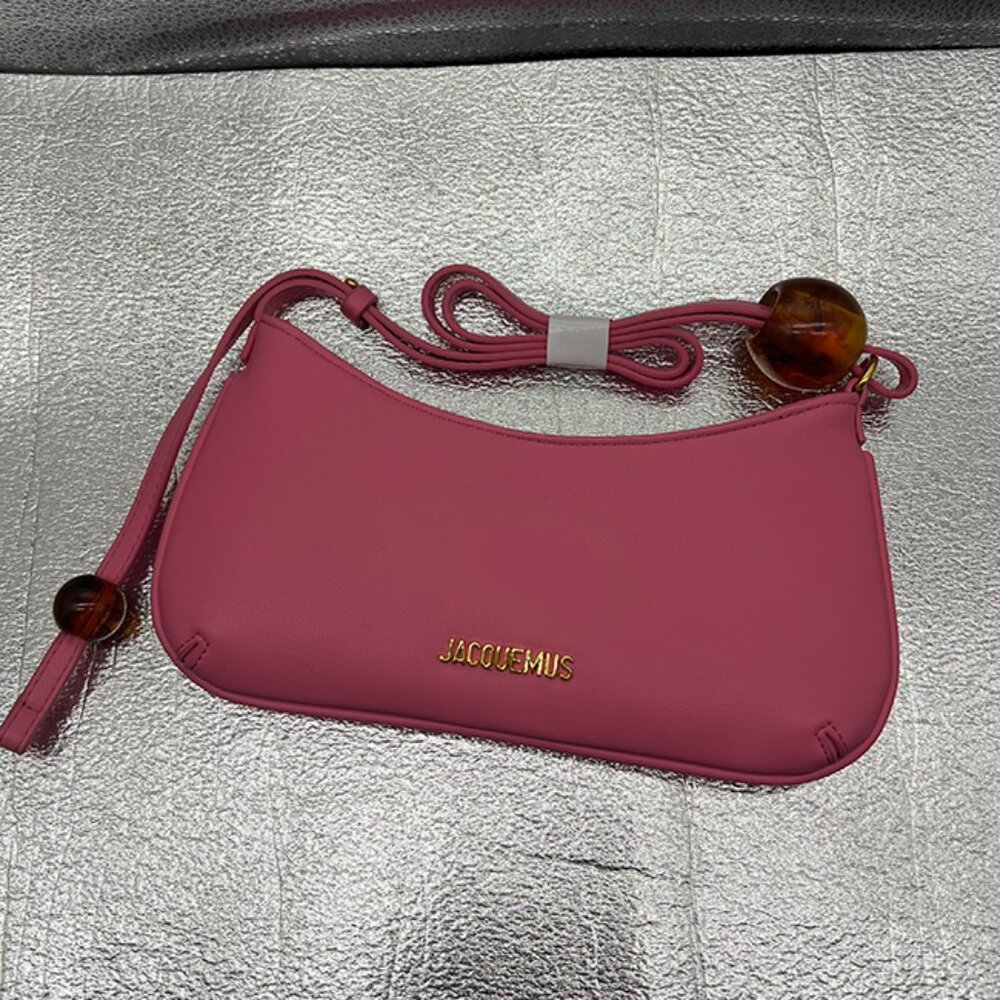 Jacquemus Vintage Pink Leather Underarm Bag - Picture 2 of 6